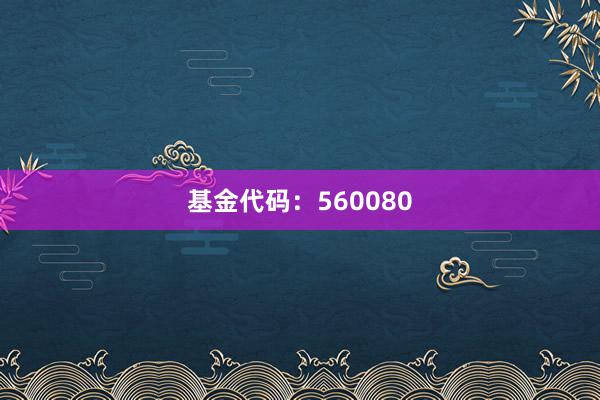 基金代码：560080