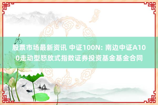 股票市场最新资讯 中证100N: 南边中证A100走动型怒放式指数证券投资基金基金合同