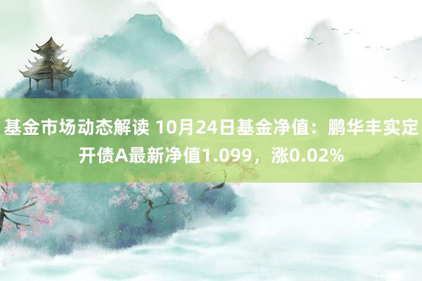 基金市场动态解读 10月24日基金净值：鹏华丰实定开债A最新净值1.099，涨0.02%