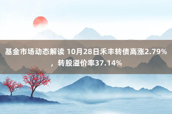 基金市场动态解读 10月28日禾丰转债高涨2.79%，转股溢价率37.14%