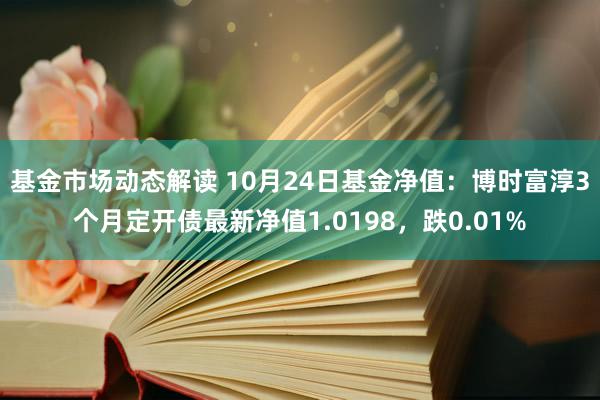 基金市场动态解读 10月24日基金净值：博时富淳3个月定开债最新净值1.0198，跌0.01%