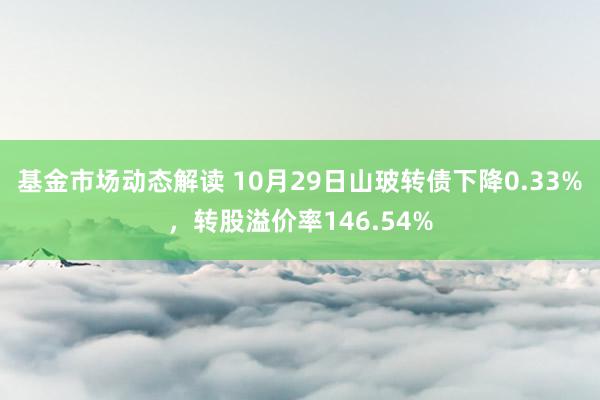 基金市场动态解读 10月29日山玻转债下降0.33%，转股溢价率146.54%