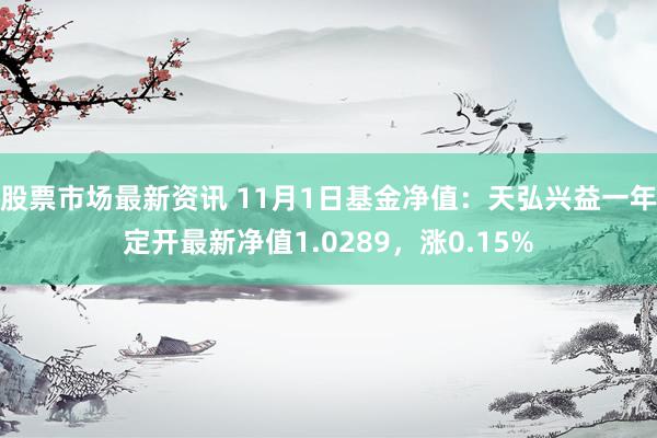 股票市场最新资讯 11月1日基金净值：天弘兴益一年定开最新净值1.0289，涨0.15%