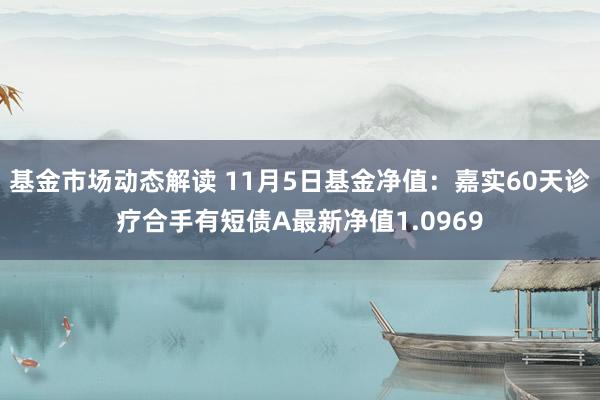 基金市场动态解读 11月5日基金净值：嘉实60天诊疗合手有短债A最新净值1.0969