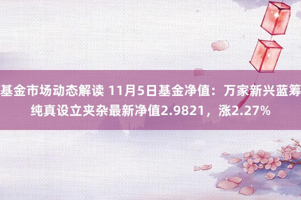 基金市场动态解读 11月5日基金净值：万家新兴蓝筹纯真设立夹杂最新净值2.9821，涨2.27%