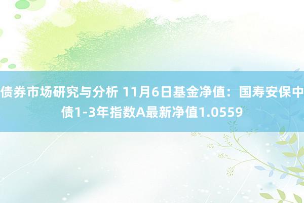 债券市场研究与分析 11月6日基金净值：国寿安保中债1-3年指数A最新净值1.0559