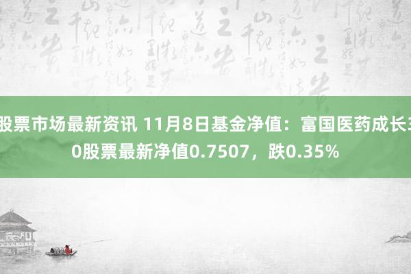 股票市场最新资讯 11月8日基金净值：富国医药成长30股票最新净值0.7507，跌0.35%