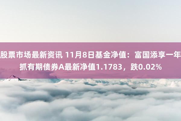 股票市场最新资讯 11月8日基金净值：富国添享一年抓有期债券A最新净值1.1783，跌0.02%