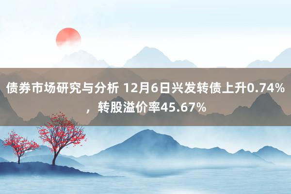 债券市场研究与分析 12月6日兴发转债上升0.74%，转股溢价率45.67%