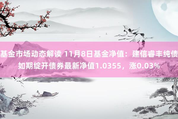 基金市场动态解读 11月8日基金净值：建信睿丰纯债如期绽开债券最新净值1.0355，涨0.03%