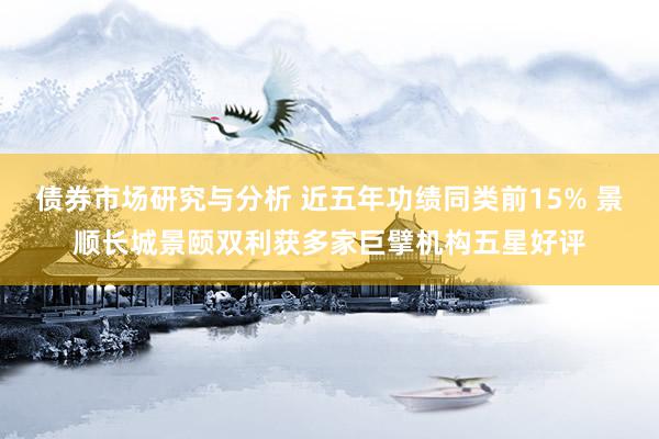 债券市场研究与分析 近五年功绩同类前15% 景顺长城景颐双利获多家巨擘机构五星好评