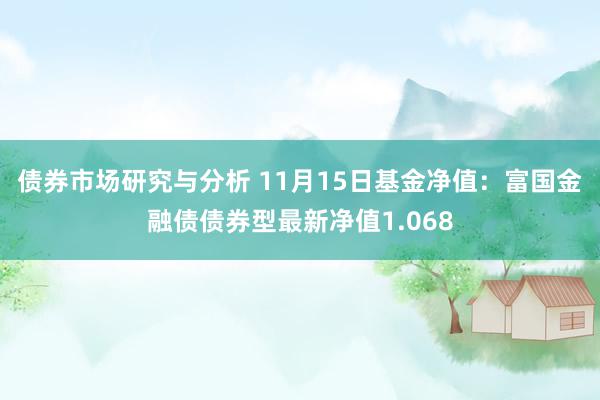 债券市场研究与分析 11月15日基金净值：富国金融债债券型最新净值1.068