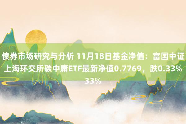 债券市场研究与分析 11月18日基金净值：富国中证上海环交所碳中庸ETF最新净值0.7769，跌0.33%