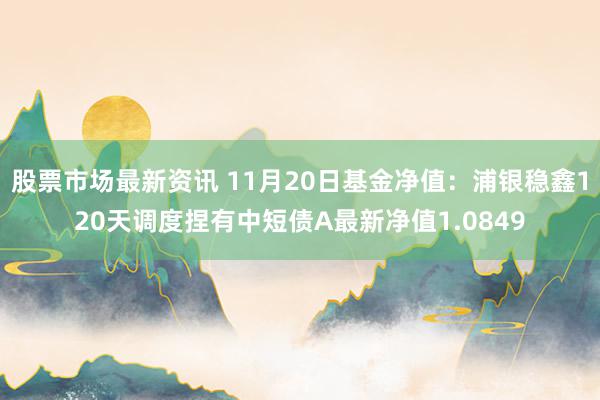 股票市场最新资讯 11月20日基金净值：浦银稳鑫120天调度捏有中短债A最新净值1.0849