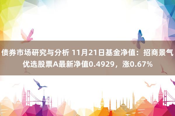 债券市场研究与分析 11月21日基金净值：招商景气优选股票A最新净值0.4929，涨0.67%