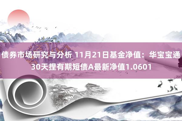 债券市场研究与分析 11月21日基金净值：华宝宝通30天捏有期短债A最新净值1.0601